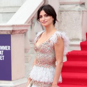 Penélope Cruz à la projection du film "Pain And Glory", en ouverture des séances de cinéma en plein air avec Film4 Summer Screen à la Somerset House. Londres, le 8 août 2019.