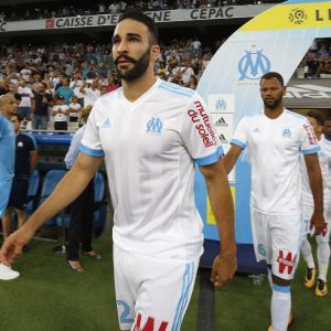 Adil Rami au stade Vélodrome à Marseille, France, le 24 août 2017. © Agence/Bestimage