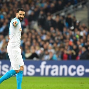 Adil Rami lors du match de football de ligue 1 opposant le Paris Saint-Germain (PSG) à l'Olympique de Marseille (OM) au stade Vélodrome à Marseille, France, le 28 octobre 2018. Le PSG a gagné 2-0. © Lionel Urman/Bestimage