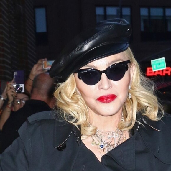 Madonna arrive à l'émission "Tonight Show Starring Jimmy Fallon" à New York, le 20 juin 2019.