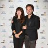 Christophe Michalak et sa femme Delphine McCarty - Soirée de lancement du jeu vidéo "FIFA 2016" au Faust à Paris, le 21 septembre 2015.