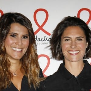 Karine Ferri, Alessandra Sublet - Soirée de lancement du Sidaction 2019 à la salle Wagram à Paris, le 18 mars 2019. © Marc Ausset-Lacroix/Bestimage