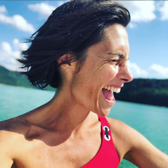 Alessandra Sublet au Lac de Vouglans, le 8 juillet 2019.