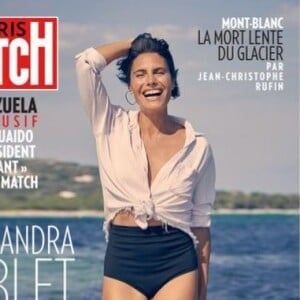 Alessandra Sublet en couverture de "Paris Match". Numéro du 22 août 2019.