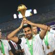 Riyad Mahrez lors de la finale de la Coupe d'Afrique des Nations, en Egypte. Le Caire, le 19 juillet 2019.
