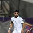 Riyad Mahrez lors de la demi-finale de la Coupe d'Afrique des Nations, Algérie - Nigéria. Le Caire, le 14 juillet 2019.