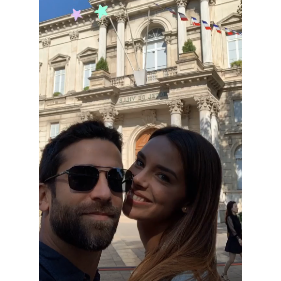 Marine Lorphelin et son compagnon Christophe sur Instagram.