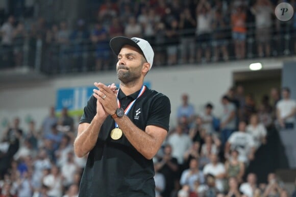 Tony Parker - L'ASVEL s'offre un 19ème titre en s'imposant lors du match 5 de la Finale Élite de Basket-ball face à Monaco, à l'arena Astroballe de Villeurbanne, France, le 25 juin 2019. © Frédéric Chambert/Panoramic/Bestimage