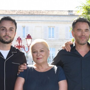 Jérémy Lopez, Josiane Balasko, Guillaume de Tonquédec et François Berléand lors de la 12ème édition du festival du Film Francophone d'Angoulême, France, le 23 août 2019. © Coadic Guirec/Bestimage