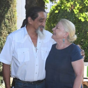 Josiane Balasko et son mari George Aguilar lors de la 12ème édition du festival du Film Francophone d'Angoulême, France, le 23 août 2019. © Coadic Guirec/Bestimage