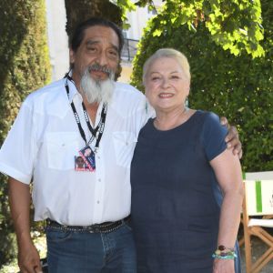 Josiane Balasko et son mari George Aguilar lors de la 12ème édition du festival du Film Francophone d'Angoulême, France, le 23 août 2019. © Coadic Guirec/Bestimage