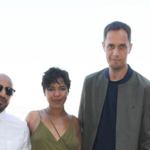 Liam Pierron, Mehdi Idir, Zita Hanrot, Grand Corps Malade (Fabien Marsaud), Soufiane Guerrab et Jean-Rachid Kallouche lors de la 12ème édition du festival du Film Francophone d'Angoulême, France, le 22 août 2019. © Coadic Guirec/Bestimage