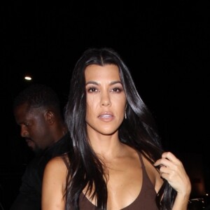 Kourtney Kardashian arrive au club 'The Nice Guy' à West Hollywood, le 23 août 2019.