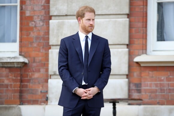 Le prince Harry, duc de Sussex, assiste à une garden party pour les 70 ans du Commonwealth à Marlborough House à Londres le 14 juin 2019.