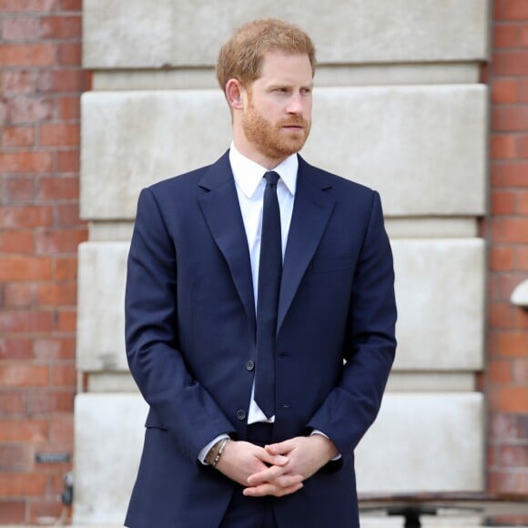 Le prince Harry, duc de Sussex, assiste à une garden party pour les 70 ans du Commonwealth à Marlborough House à Londres le 14 juin 2019.