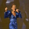 Céline Dion en concert à l'occasion du festival d'été Barclaycard British dans Hyde Park à Londres, le 5 juillet 2019.