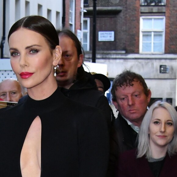 Charlize Theron à la Première de "Long Shot" au cinéma Curzon dans le quartier de Mayfair à Londres, le 25 avril 2019.