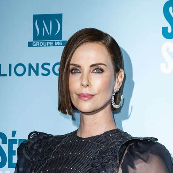 Charlize Theron à l'Avant-première du film "Séduis-moi si tu peux !" au cinéma Gaumont Opéra Capucines à Paris, France, le 24 avril 2019. © Olivier Borde/Bestimage