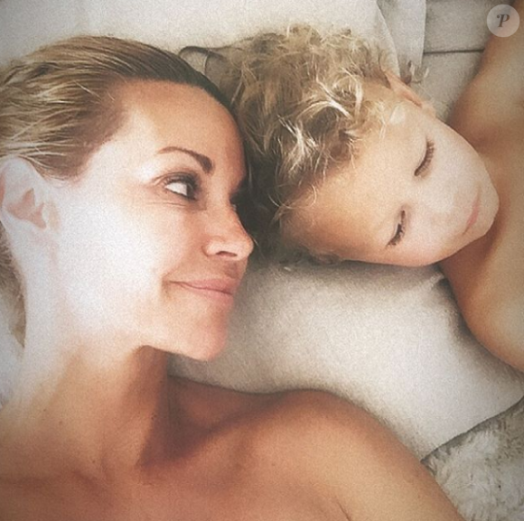 Ingrid Chauvin avec son fils Tom, sur Instagram, le 7 août 2019