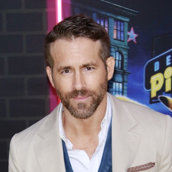 Ryan Reynolds à la première de "Pokemon Detective Pikachu" au Military Island sur Times Square à New York, le 2 mai 2019.