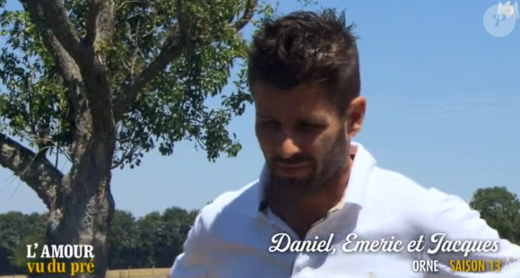 Emeric dans "L'amour vu du pré", le 26 août 2019, sur M6