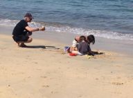 Nicola Sirkis : Rare photo de ses jeunes enfants à la plage