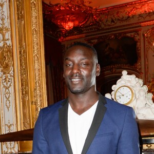 Ladji Doucouré lors du dîner de gala du Fonds de dotation "Pour Sa Peau Pour Sa Vie", au profit de la prévention et de la recherche pour lutter contre le cancer de la peau, à l'hôtel Marcel Dassault. Paris, le 11 janvier 2018. © Guirec Coadic/Bestimage