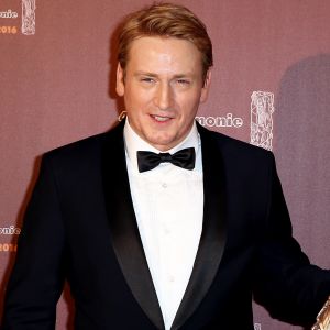 Benoît Magimel (César du meilleur acteur dans un second rôle pour le film "La tête haute") - Pressroom lors de la 41e cérémonie des Cesar au théâtre du Châtelet à Paris, le 26 février 2016. © Borde-Jacovides/Bestimage