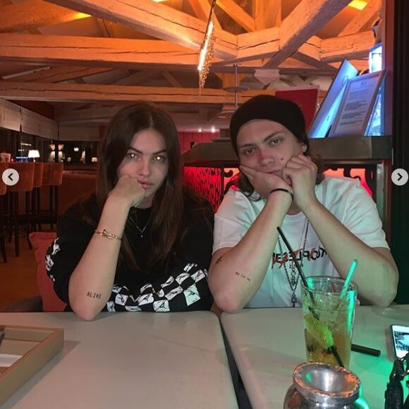 Thylane Blondeau et son petit ami, Milane. Août 2019.