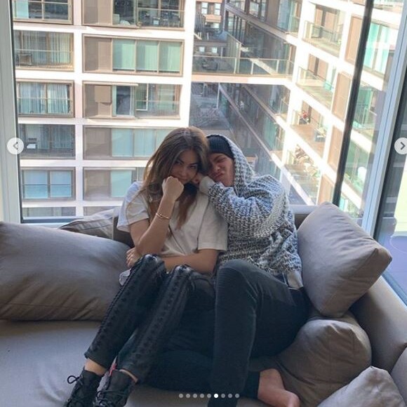 Thylane Blondeau et son petit ami, Milane. Août 2019.