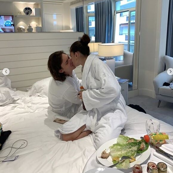 Thylane Blondeau et son petit ami, Milane. Août 2019.