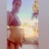 Alexandra Rosenfeld dévoile son baby bump sur Instagram, le 8 août 2019