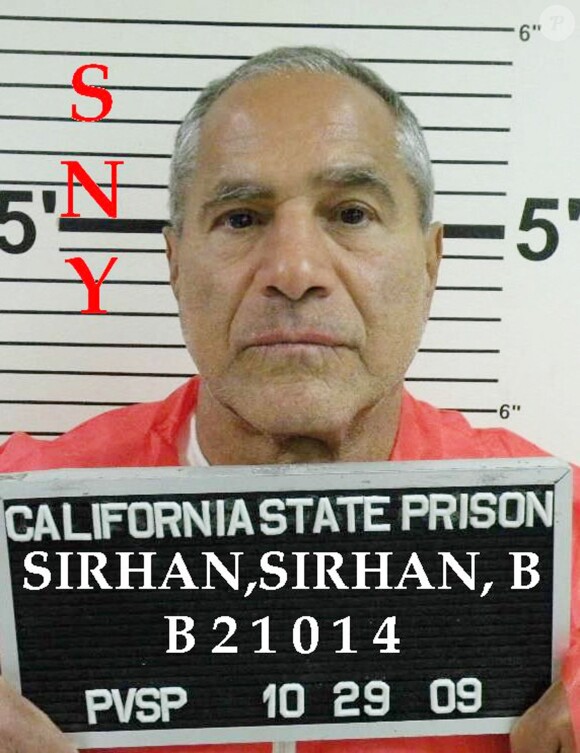 Sirhan Sirhan, l'assassin de Bobby Kennedy, en mars 2011 à la prison d'Etat de Californie lors de sa 13e audience de demande de remise en liberté conditionnelle.