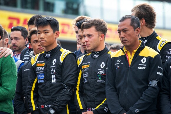 Le monde du sport automobile, sous le choc et rassemblé autour de sa mère et de son frère, a rendu hommage le 1er septembre 2019 à Anthoine Hubert à l'occasion d'une minute de silence avant le Grand Prix de Belgique à Spa-Francorchamps, où le jeune pilote a trouvé la mort la veille.