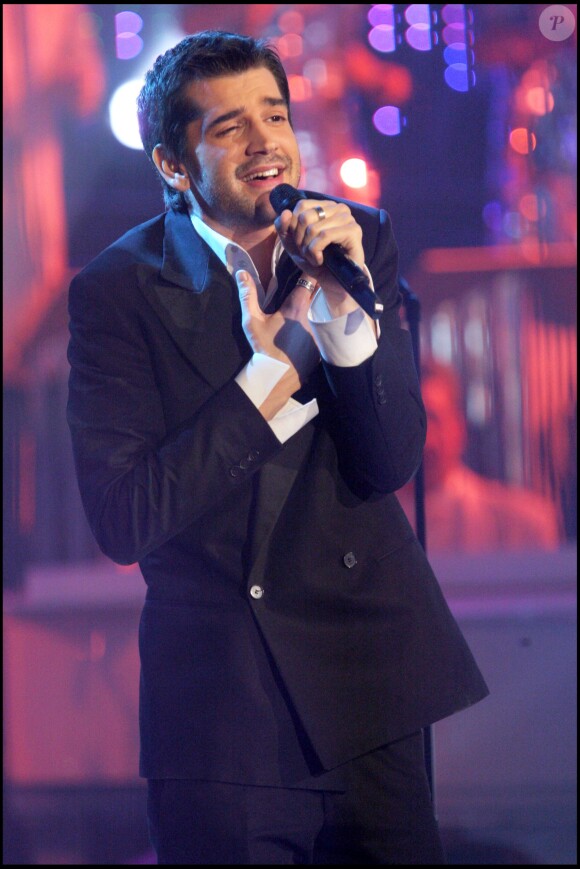 Mathieu Johann - Enregistrement de l'émission "Les années bonheur" sur France 2, Paris, le 20 février 2008.