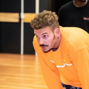 M. Pokora a dévoilé des photos des répétitions de sa tournée Pyramide Tour, sur Instagram, le 5 septembre 2019.