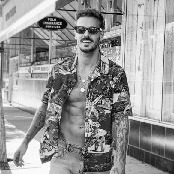 M. Pokora a partagé cette photo de lui, le torse à l'air, sur Instagram, le 29 juillet 2019.