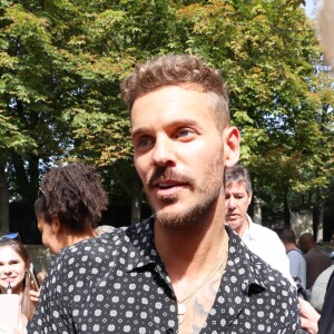 Matt Pokora (M. Pokora) arrive à l'enregistrement de l'émission "Vivement Dimanche Prochain" au studio Gabriel à Paris, France, le 21 août 2019.