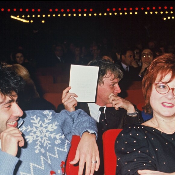 Philippe Berry et Josiane Balasko en février 1987 lors d'un spectacle de Patrick Sébastien.