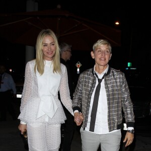 Ellen DeGeneres et sa femme Portia de Rossi à leur arrivée au restaurant Craig's à West Hollywood le 27 juin 2018