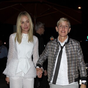 Ellen DeGeneres et sa femme Portia de Rossi à leur arrivée au restaurant Craig's à West Hollywood le 27 juin 2018