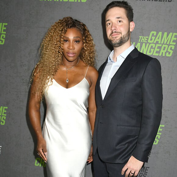 Serena Williams accompagne son mari Alexis Ohanian à l'avant-première du documentaire "The Games changers" organisée à Regal Battery Park, à New York, le 9 septembre 2019.