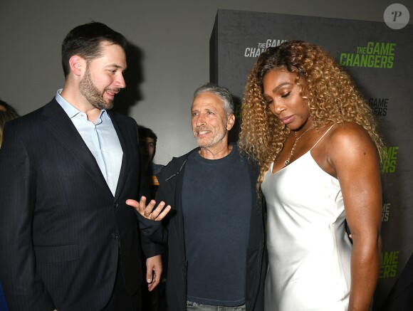 Serena Williams accompagne son mari Alexis Ohanian à l'avant-première du documentaire "The Games changers" organisée à Regal Battery Park, à New York, le 9 septembre 2019.