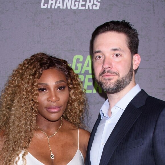 Serena Williams accompagne son mari Alexis Ohanian à l'avant-première du documentaire "The Games changers" organisée à Regal Battery Park, à New York, le 9 septembre 2019.