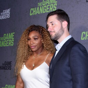 Serena Williams accompagne son mari Alexis Ohanian à l'avant-première du documentaire "The Games changers" organisée à Regal Battery Park, à New York, le 9 septembre 2019.