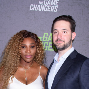 Serena Williams accompagne son mari Alexis Ohanian à l'avant-première du documentaire "The Games changers" organisée à Regal Battery Park, à New York, le 9 septembre 2019.