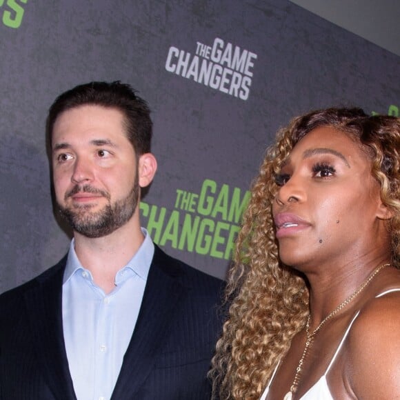 Serena Williams accompagne son mari Alexis Ohanian à l'avant-première du documentaire "The Games changers" organisée à Regal Battery Park, à New York, le 9 septembre 2019.