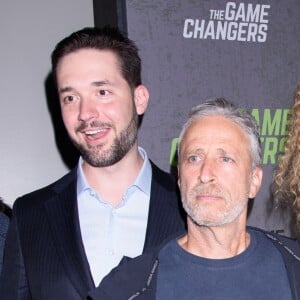 Serena Williams accompagne son mari Alexis Ohanian à l'avant-première du documentaire "The Games changers" organisée à Regal Battery Park, à New York, le 9 septembre 2019.