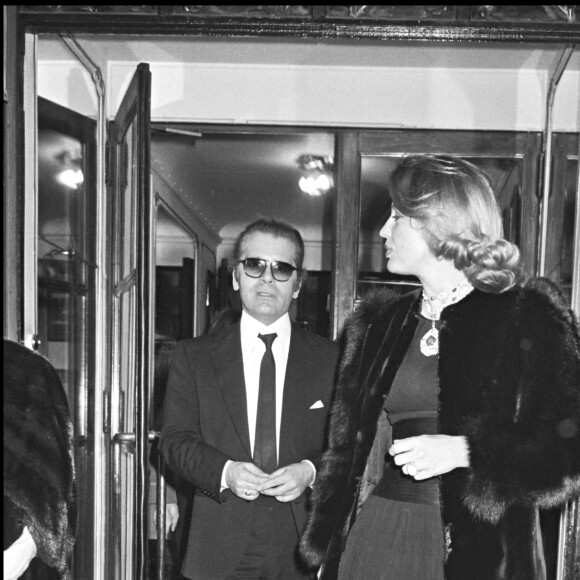 Karl Lagerfeld à Paris en mars 1979.