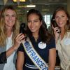 Sophie Thalmann,Vaimalama Chaves, Miss France 2019 et Camille Cerf à l'opération Charity Day chez Aurel BCG partners à Paris le 11 septembre 2019. © Veeren / Bestimage 11/09/2019 - Paris